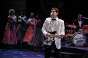 Buddy Holly (Nick Freeman) plays his final gig in Clear Lake, Iowa, in History Theatre’s version of the jukebox musical “Buddy! The Buddy Holly St