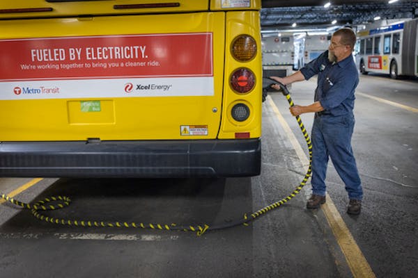 Less than 1% of Metro Transit’s fleet needs a charge to get on the road. Electrician Dan Aasen showed how it’s done.