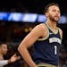 Memphis Grizzlies forward Kyle Anderson (1) stands on the court in the second half during Game 2 of a second-round NBA basketball playoff series again