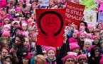 Protesters during the Women’s March in Washington, on Jan. 21, 2017. 