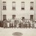 Students in front of the St. Benedict’s Mission School on the White Earth Indian Reservation in the 1890s.