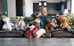 Christopher Straub handmakes a line of teddy bears, just one of his many design businesses.