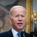 President Joe Biden discusses Russia’s invasion of Ukraine, at the White House in Washington on Friday, Sept. 30, 2022. 