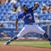 Simeon Woods Richardson, pitching for Toronto during spring training in 2021, was acquired in the Jose Berrios trade 14 months ago. He will pitch for 
