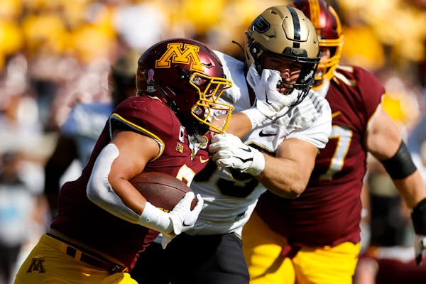 With Ibrahim out, Gophers running game struggles for traction against Purdue