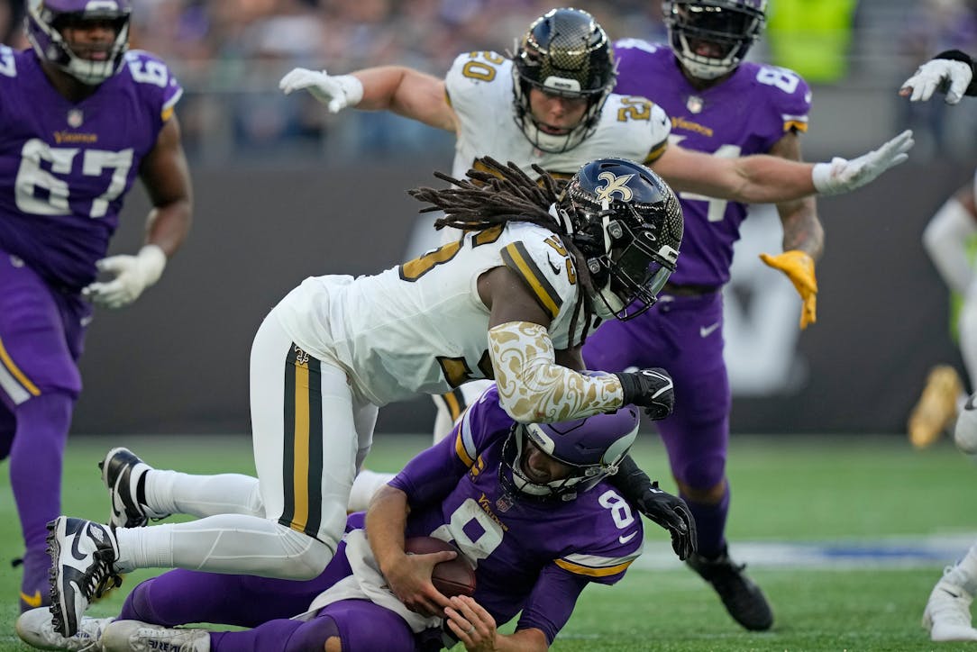 Minnesota Vikings beat New Orleans Saints in London in NFL's 100th  international game