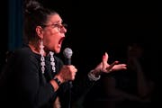 Trish Cook performed at Sisyphus Brewing in Minneapolis last week. She tailors her act to both Indigenous and mainstream audiences.