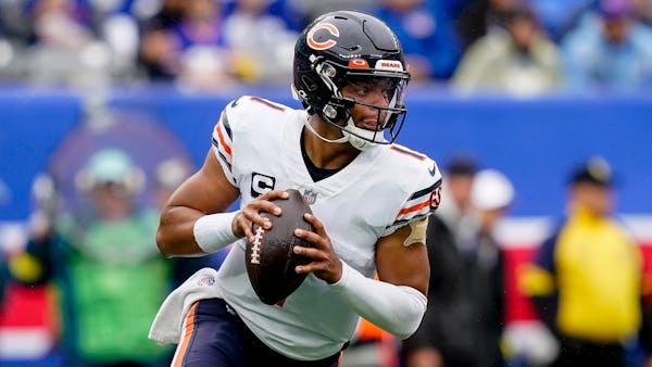 The Vikings will need to defend against Bears quarterback Justin Fields’ ability to escape containment in the pocket.