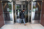 Hadith Yusuf Ahmed walks out of the Diana E. Murphy U.S. Courthouse in Minneapolis after his hearing Thursday. 