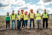 Apprentice solar workers trained by the White Earth Tribal & Community College work on Minnesota Power as well as reservation projects.