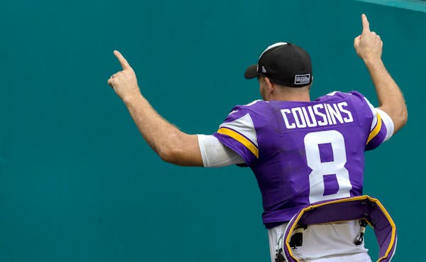 On uneven day for Vikings' offense, Cousins at his best in red zone