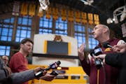Gophers volleyball coach Hugh McCutcheon met the media Tuesday for the first time since Sunday’s announcement that this will be his final season wit