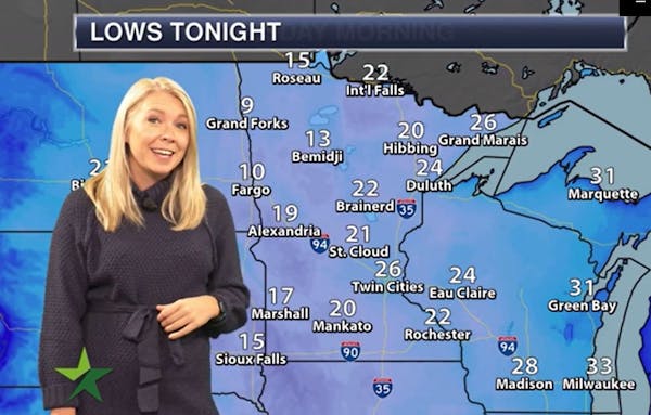 Evening forecast: Low of 26; clear and cold night ahead