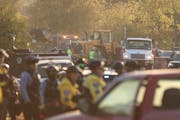 Minneapolis police taped off several blocks surrounding the Near North homeless encampment Oct. 6, as an estimated 30 people were evicted from tents a