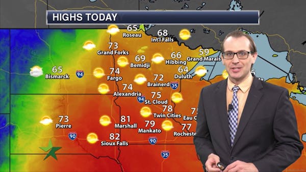 Afternoon forecast: Warm, severe weather risk