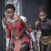 Women take center stage in “Black Panther: Wakanda Forever,” including Lupita Nyong’o (left) and Letitia Wright.