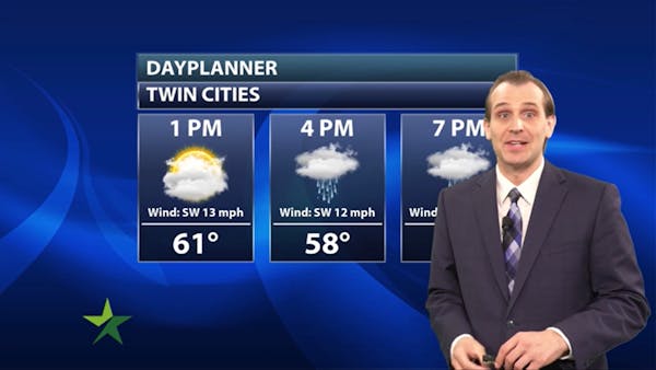 Afternoon forecast: Cooler weather, rain chance this evening