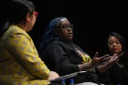 Delinia Parris, co-founder and executive director of Feeding the Dream, spoke Thursday on a panel of leaders talking about ways to narrow the racial h