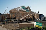Permits for new housing fell sharply this month, suggesting that higher mortgage rates are taking a toll on demand for new construction.