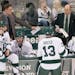 Bemidji State coach Tom Serratore, above in 2019, led his Beavers to a 3-1 win over No. 2 St. Cloud State on Friday.