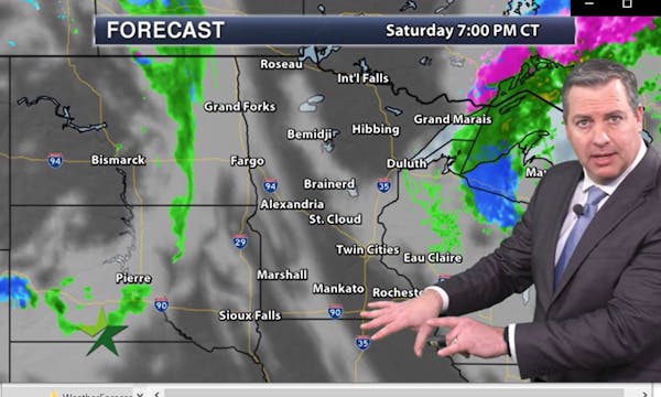Evening forecast: Low of 37; partly cloudy, with a windy Sunday ahead