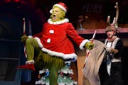 Reed Sigmund as the Grinch in the Children’s Theatre Company’s “How the Grinch Stole Christmas.”
