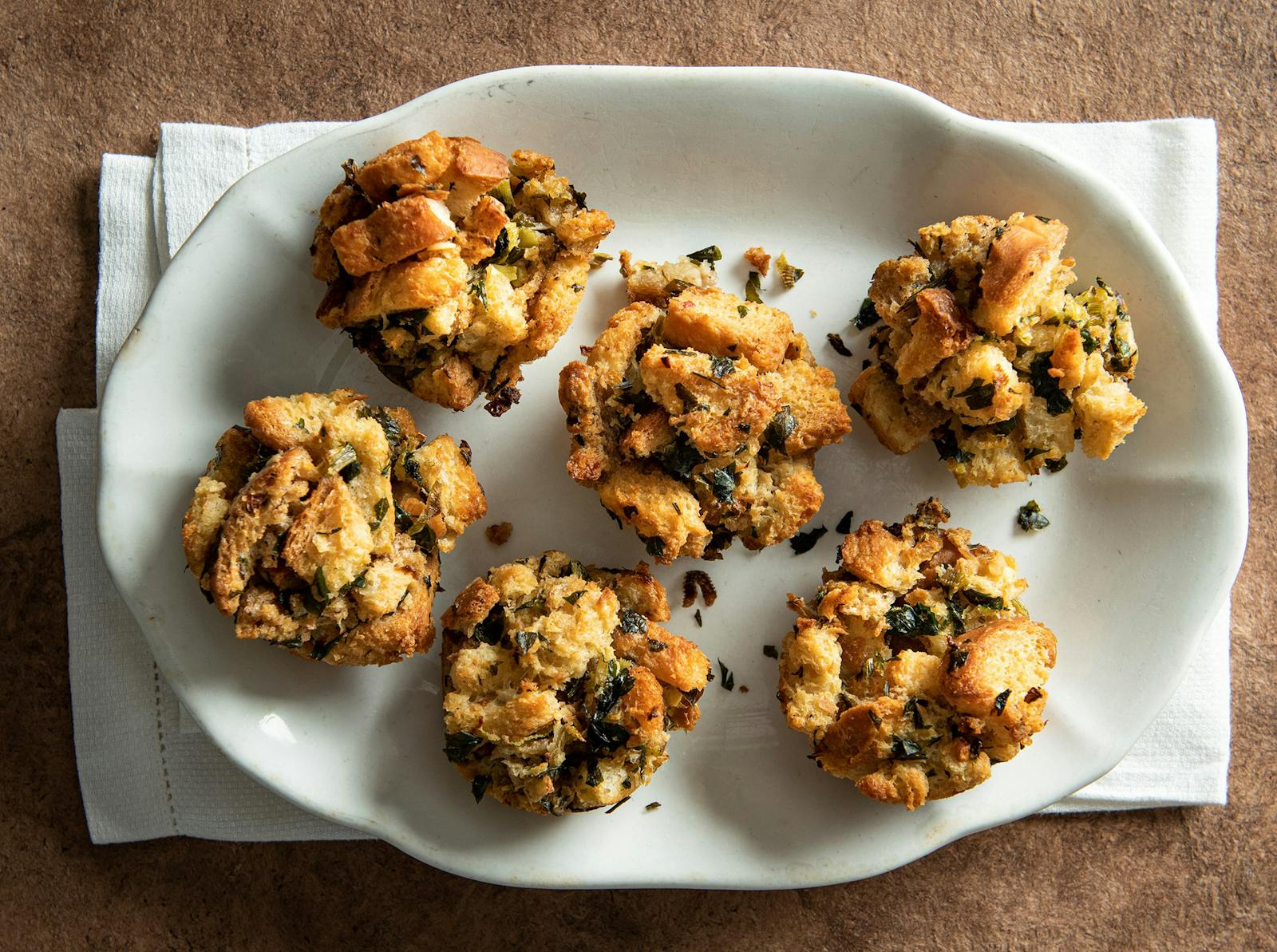 Muffin cup stuffing