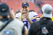 Vikings quarterback Kirk Cousins, shown celebrating the team’s 20-17 victory over the Commanders at FedEx Field on Sunday, said the team has “a li