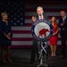 Republican gubernatorial candidate Scott Jensen addressed supporters early Wednesday morning to concede the election to Gov. Tim Walz. His wife, Mary,