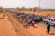 “To see all those people show up for that cause was heartwarming and emotional,” said Lamin Dibba, who in 2012 walked across the Gambia, distribut