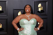 Lizzo on the red carpet at last year’s Grammy Awards in Los Angeles.