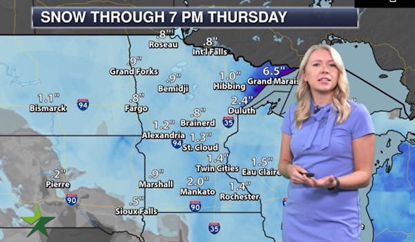 Evening forecast: Low of 28; a little snow at times, up to an inch