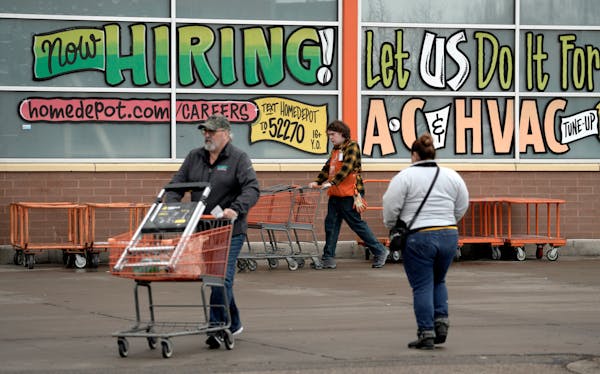 Minnesota experienced its biggest hiring surge of the year in October. “Now hiring” signs were up at the Home Depot in Cedar Point Commons shoppin