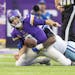 Rinse, repeat: Vikings quarterback Kirk Cousins was strip-sacked by Cowboys linebacker Micah Parsons on Sunday, one of seven sacks by Dallas.