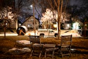 The bright street outside outside a south Minneapolis home in 2019 after LED lights were installed. A proposal by Minneapolis Mayor Jacob Frey for $9 