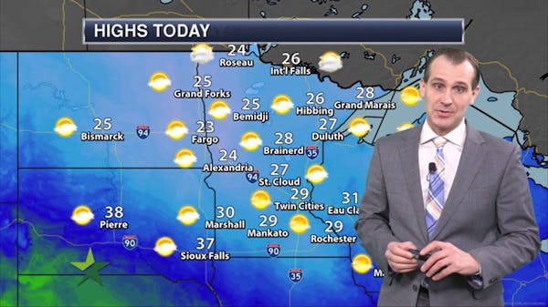 Afternoon forecast: Cold, mostly snow-free week