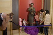 Family members of Nellie Stone Johnson, along with Gov. Tim Walz and Lt. Gov. Peggy Flanagan, unveiled a statue of Nellie Stone Johnson the Minnesota 