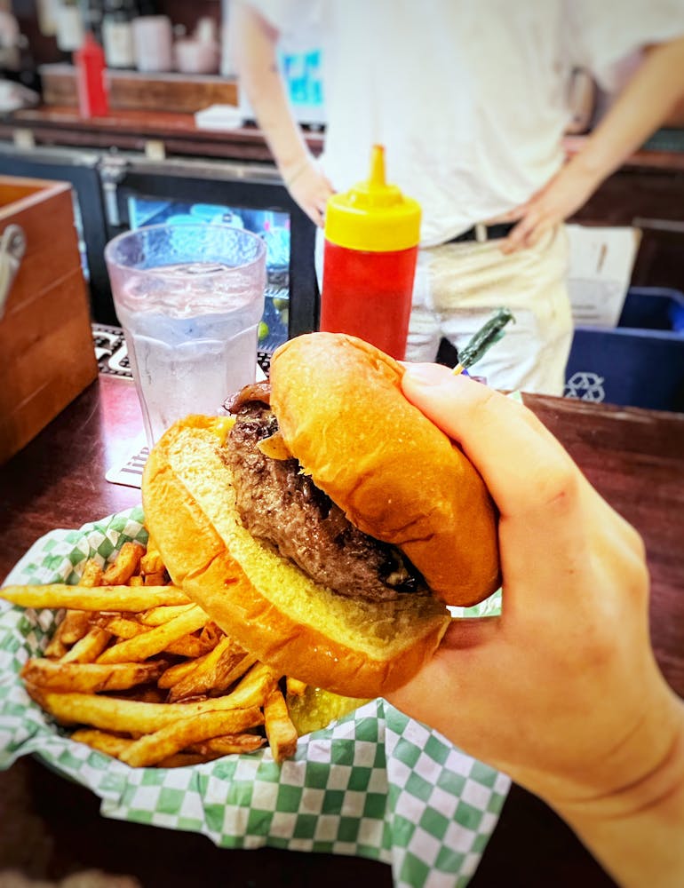 The Nook’s version of the Juicy Lucy is the Juicy Nookie. Credit: Jon Cheng