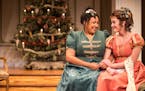 Marisa B. Tejeda and Becca Hart are “Georgiana & Kitty” in Jungle Theater’s Jane Austen-themed holiday comedy.