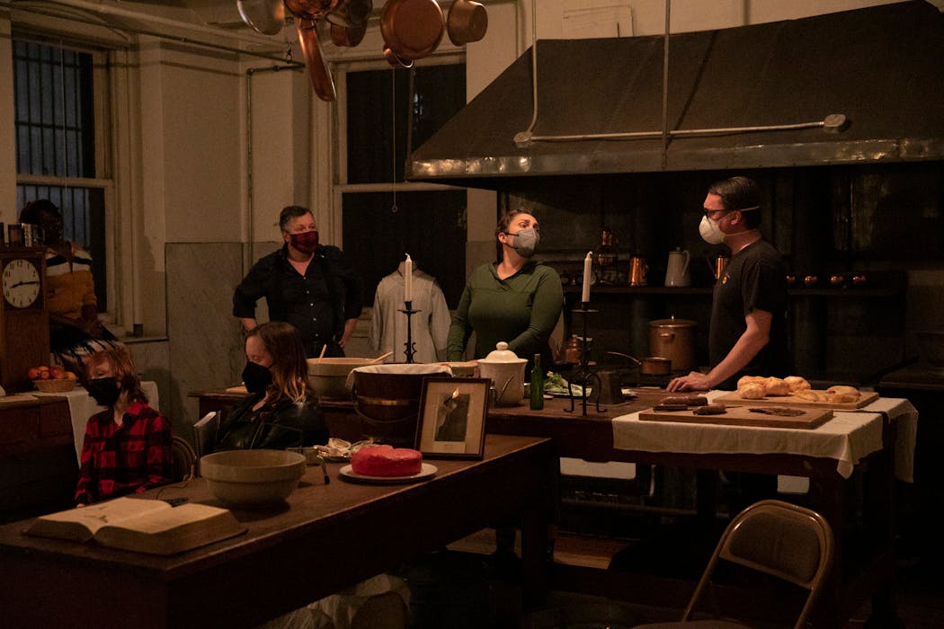 The “A Christmas Carol: A Ghost Story” crew discussed how it will turn the James J. Hill kitchen into Bob Cratchit’s home.
