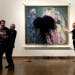 Austrian activists of Last Generation Austria splashed a Gustav Klimt painting with oil in the Leopold Museum in Vienna on Nov. 15. The painting is be