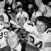Stillwater’s Big Red celebrated the Class AA title in 1975,
