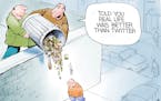 Editorial cartoon: Bill Bramhall on Twitter