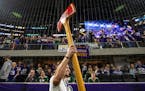 The Gophers brought Paul Bunyan’s Axe to U.S. bank Stadium in 2018 for a Vikings-Packers game after winning it the day before.