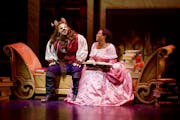Nathaniel Hackmann and Rajane Katurah In “Beauty and the Beast.” Hackmann has played the Beast twice before while Katurah is a newbie as Belle.