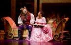 Nathaniel Hackmann and Rajane Katurah In “Beauty and the Beast.” Hackmann has played the Beast twice before while Katurah is a newbie as Belle.