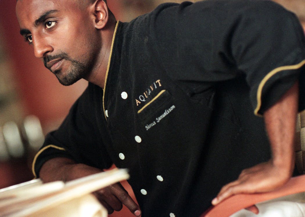 Chef Marcus Samuelsson in 1999, when he was at the helm of Aquavit in Minneapolis.