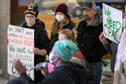 Jae Yates of the Twin Cities Coalition for Justice for Jamar spoke during a news conference Monday at Minneapolis City Hall. The group said the city�