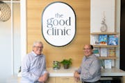 Michael Howe, left, founder of Good Clinic, and  Larry Diamond, CEO of parent company Mitesco.