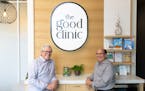Michael Howe, left, founder of Good Clinic, and  Larry Diamond, CEO of parent company Mitesco.